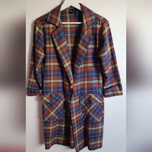Cruel Girl womens blue orange green relaxed blazer